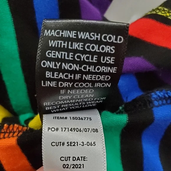 Torrid Women's Rainbow Striped Open Front Draped Cardigan Size 5X (28) - Picture 9 of 9